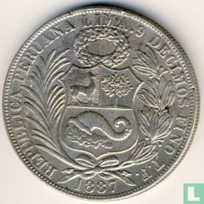 Peru 1 Sol 1887 (TF) - Bild 1