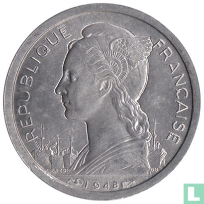 Réunion 1 franc 1948 (type 1) - Image 1