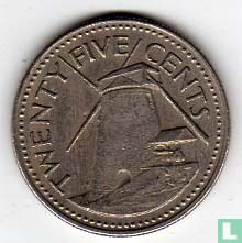 Barbade 25 cents 1973 (sans FM) - Image 2