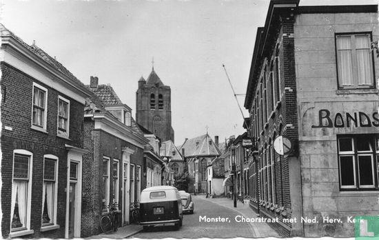 Monster, Choorstraat met Ned. Herv. Kerk - Image 1