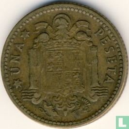 Spain 1 peseta 1953 (1954) - Image 1