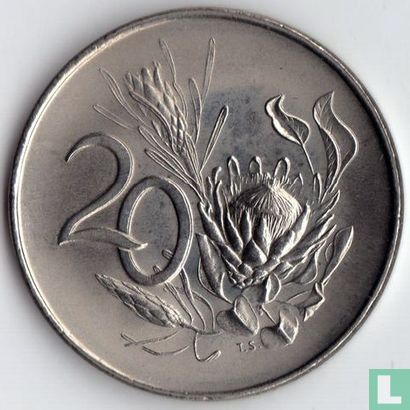 Afrique du Sud 20 cents 1965 (SOUTH AFRICA) - Image 2