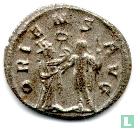Romeinse Keizerrijk Antioch Antoninianus van Keizer Gallienus 260 n.Chr. - Afbeelding 1