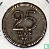 Schweden 25 Erz 1950 (große TS) - Bild 1