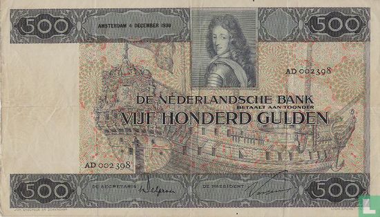 Netherlands 500 Guilders - Image 1