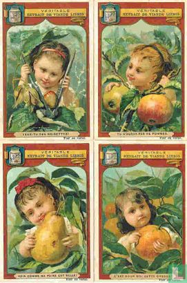 Fruits et têtes d'enfants 