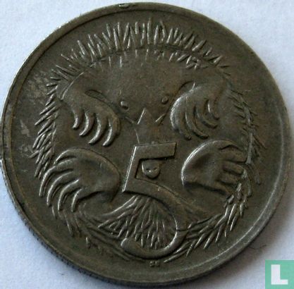 Australia 5 cents 1968 - Image 2