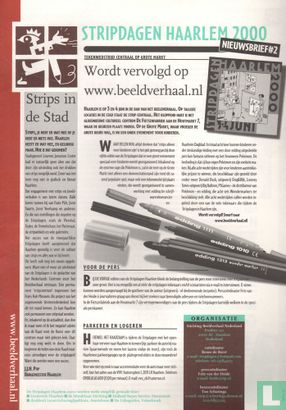 Stripdagen Haarlem 2000 Nieuwsbrief 2 - Image 1