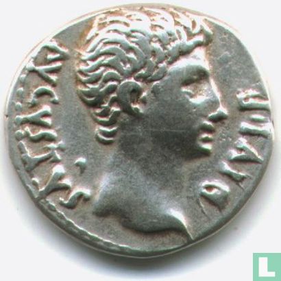 Romeinse Keizerrijk Denarius van Keizer Augustus 15-13 v. Chr - Afbeelding 2