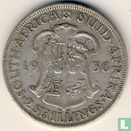 Afrique du Sud 2 shillings 1936 - Image 1