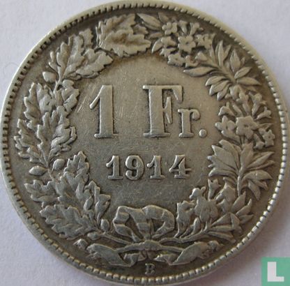 Zwitserland 1 franc 1914 - Afbeelding 1