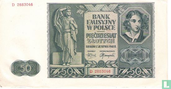 Pologne 50 Zlotych 1941 - Image 1