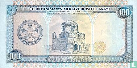 Turkmenistan 100 Manat   - Afbeelding 2