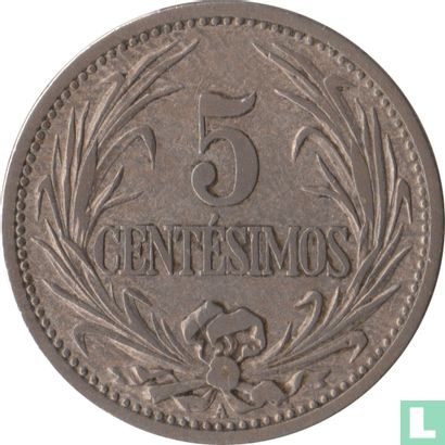 Uruguay 5 centésimos 1901 - Afbeelding 2