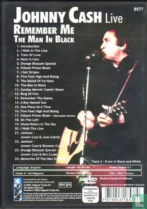 Live - Remember Me - The Man In Black - Afbeelding 2