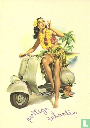 B000643 - Vespa Scooter Collection #4/4 "prettige vakantie" - Afbeelding 1