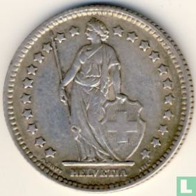 Zwitserland 1 franc 1921 - Afbeelding 2