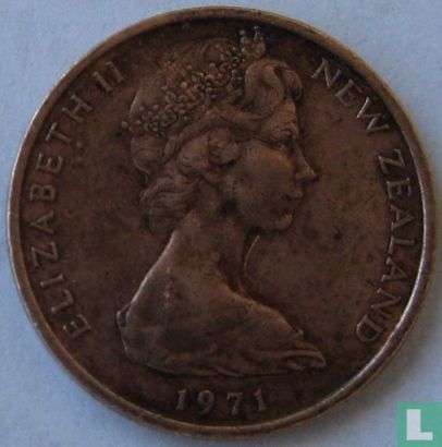 New Zealand 1 cent 1971 - Image 1