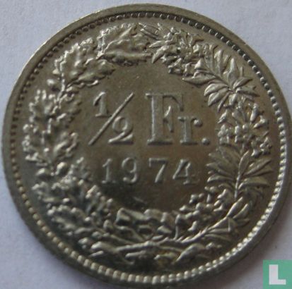 Zwitserland ½ franc 1974 - Afbeelding 1