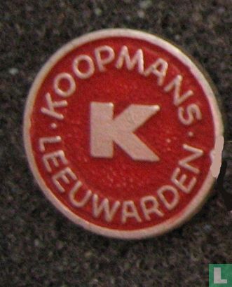 Koopmans Leeuwarden (rond met vette K) [rood]