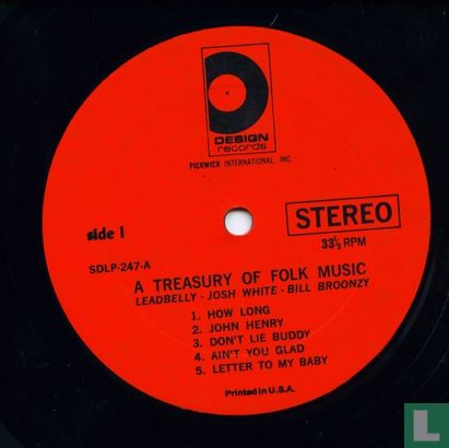 A Treasury of Folk Music with Leadbelly - Image 3