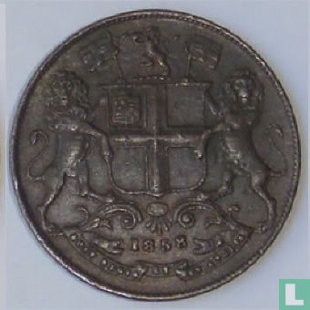 Inde britannique ¼ anna 1858 (type 1) - Image 1