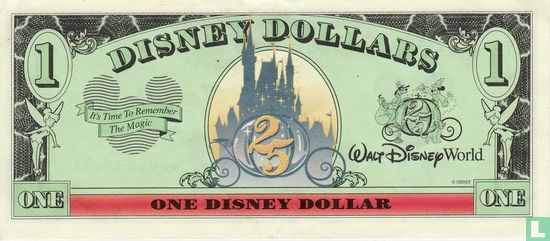 1 Disney Dollar 1997 - Afbeelding 2