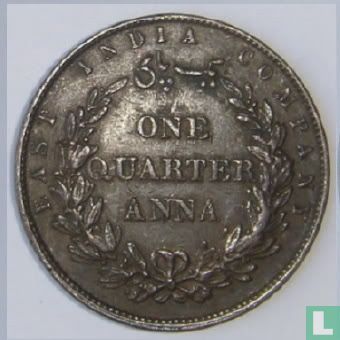 Inde britannique ¼ anna 1858 (type 1) - Image 2