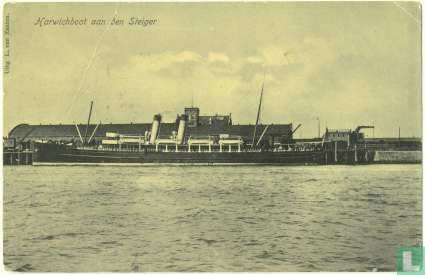Harwichboot aan den Steiger