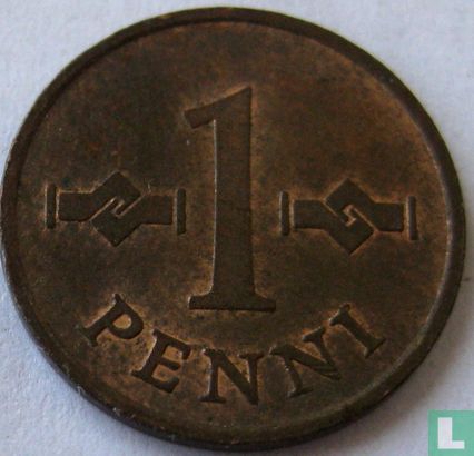 Finlande 1 penni 1969 (cuivre) - Image 2