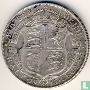 Verenigd Koninkrijk ½ crown 1915 - Afbeelding 1