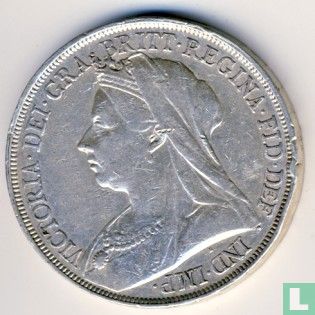 United Kingdom 1 crown 1895 (LIX) - Image 2