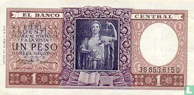 Argentine 1 Peso 1956 - Image 1
