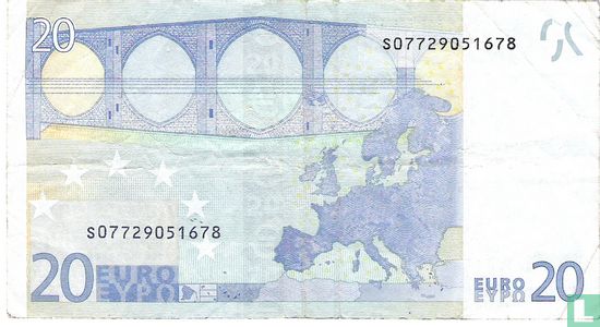 Zone Euro 20 Euro S-J-Du - Image 2