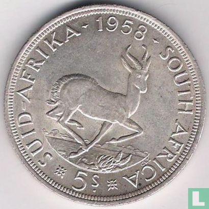 South Africa 5 shillings 1958 - Image 1