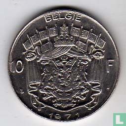 Belgien 10 Franc 1971 (NLD - Wendeprägung) - Bild 1