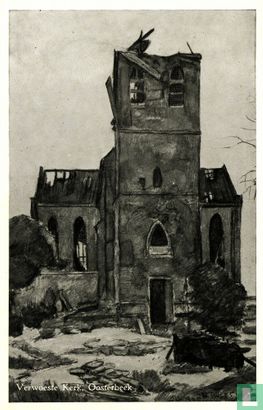 Verwoeste kerk Oosterbeek