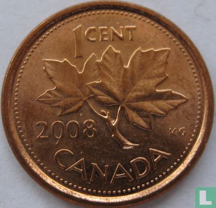 Canada 1 cent 2008 (staal bekleed met koper) - Afbeelding 1