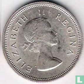 Zuid-Afrika 1 shilling 1954 - Afbeelding 2