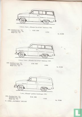 Opel 1955-1957 - 1,5 liter "Olympia", Olympia, Olympia Rekord, Car-A-Van en Bestelwagen - Bild 2