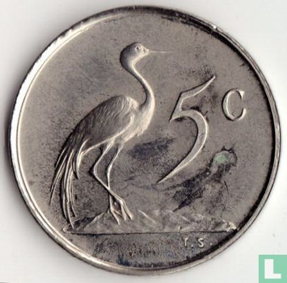 Afrique du Sud 5 cents 1965 (SOUTH AFRICA) - Image 2