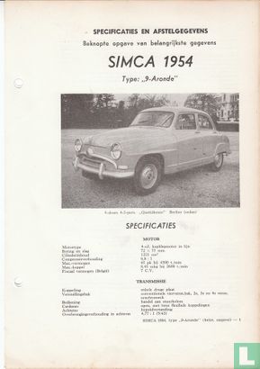 Simca 1954 - Afbeelding 1