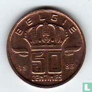 Belgium 50 centimes 1983 (NLD) - Image 1