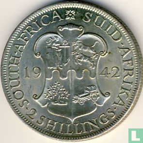 Zuid-Afrika 2 shillings 1942 - Afbeelding 1