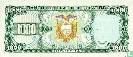 Ecuador 1000 Sucres  - Afbeelding 2
