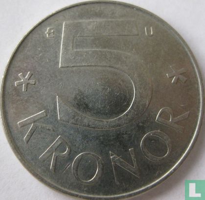 Zweden 5 kronor 1983 - Afbeelding 2
