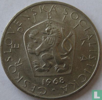 Tchécoslovaquie 5 korun 1968 - Image 1