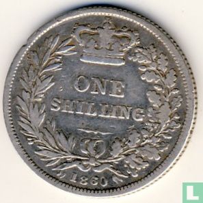 Vereinigtes Königreich 1 Shilling 1860 - Bild 1
