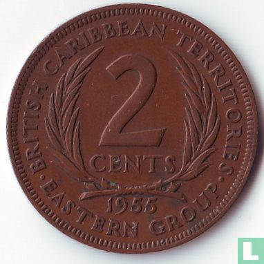 British karibischen Gebieten 2 Cent 1955 - Bild 1