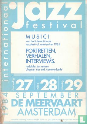 Jazz Festival De Meervaart 1984 - Afbeelding 1
